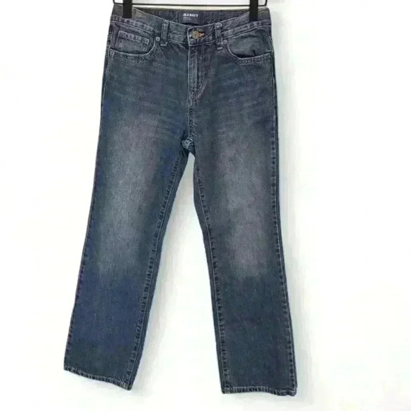 Old Navy Boys Bootcut Jeans Blue Size 12 Classic 5-Pocket Design - Picture 1 of 4
